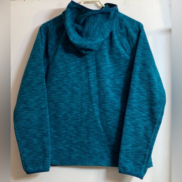 Tek Gear Womens Full Zip Fleece Blue Space Dyed Performance Hoodie large - Picture 4 of 7